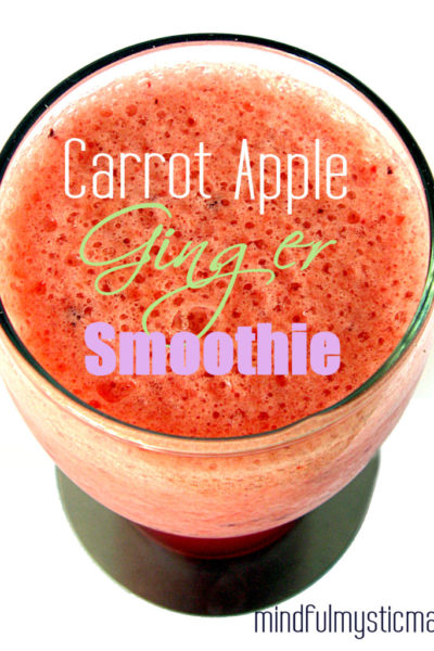 carrot apple ginger smoothie