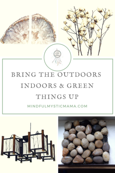 bring the outdoors indoors and green things up