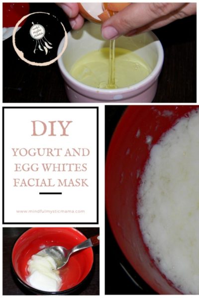 diy yogurt and egg whites facial mask