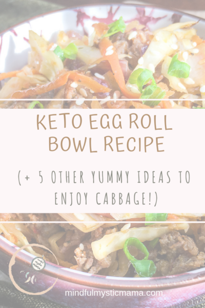 keto egg roll bowl recipe