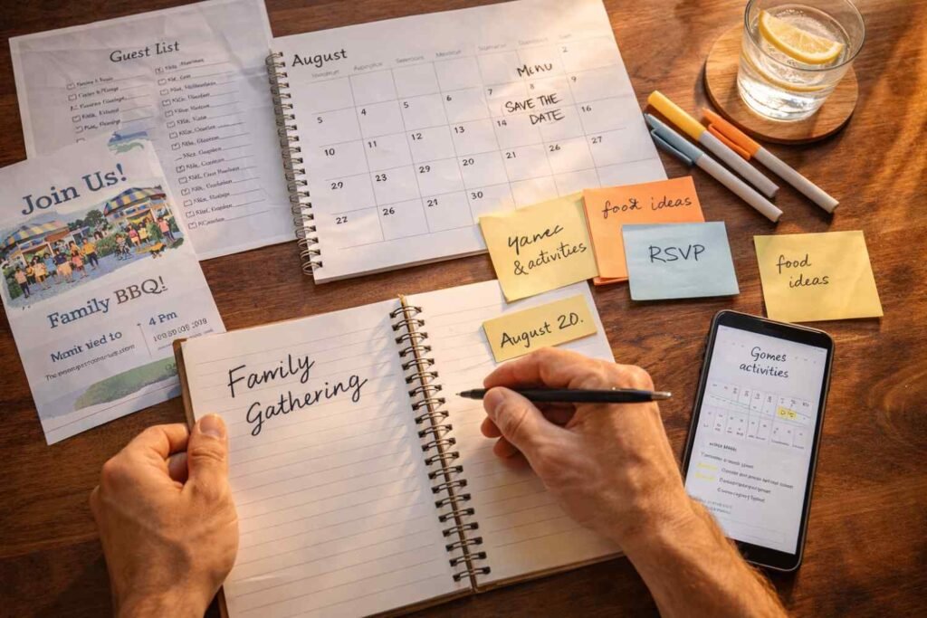 Careful planning is the foundation of succesfull get togethers