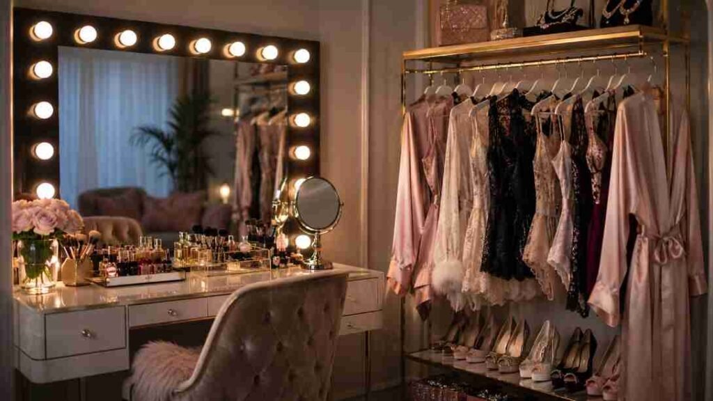 Full Glam Prep And Access To A Wide Wardrobe